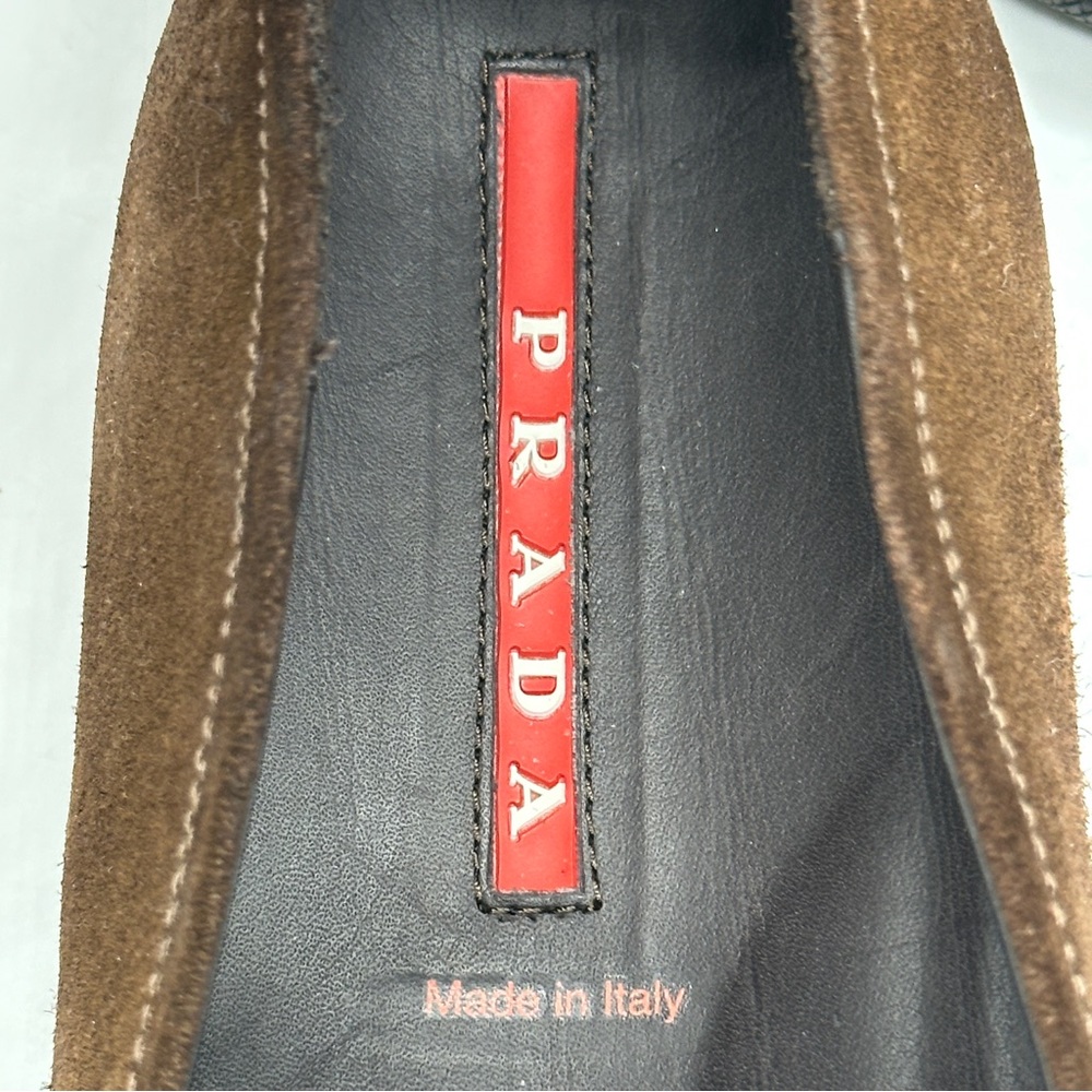 Prada Brown Suede Loafers. Size 10.5 - Picture 9 of 10